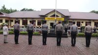 Kapolres Langkat Pimpin Upacara Korp Raport Kenaikan Pangkat 112 Personil