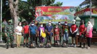 Gowes Sehat, Pangdam Cenderawasih Juga Bagikan Sembako