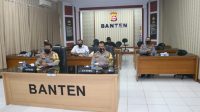 Kapolda Banten Ikuti Courtessy Call Kapolri Dengan Ketum Rabithah Alawiyah Melalui Zoom Meeting