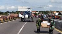 Bantu Distribusi Logistik Korban Banjir Subang, Lanud Suryadarma Kerahkan Dua Helikopter