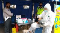 Urdokes Bag Sumda Polres Cilegon Lakukan Pemeriksaan Rapid Test Antigen Gratis