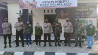 Pamatwil Polres Tangerang Cek Kesiapan Posko PPKM di Desa Gelam Jaya