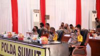 Kapolda Sumut dan PJU Ikuti Rapim Polri Tahun 2021 Secara Virtual
