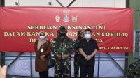 Kasum TNI Tinjau Pelaksanaan Serbuan Vaksinasi Covid-19 Terhadap Ribuan Babinsa dan Babinpotdirga di Solo
