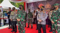 Panglima TNI Bersama Kapolri Tinjau Vaksinasi 2.000 Prajurit TNI dan Anggota Polri di Palembang