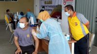 DI HARI KE 7, SEBANYAK 98 PERSONIL POLDA BANTEN TELAH DI VAKSIN