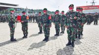 Danrem 172/PWY Melepas Purna Tugas Tiga Satgas TNI di Papua