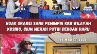 Naok Orarei Sang Komandan KKB Wilayah Yapen Kembali ke NKRI, Cium Merah Putih Dengan Haru