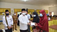 Di Bulan Suci Ramadhan 1442 H, Bupati Batu Bara Salurkan Zakat Baznas Sumut.