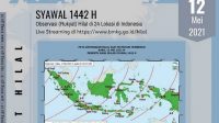 Sidang Itsbat Digelar Hari Ini. BMKG: Idulfitri Jatuh Tanggal 13 Mei