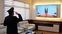 Peringatan Hari Lahir Pancasila, PJU Polres Simalungun Laksanakan Upacara Secara Virtual Reality