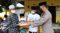 PEDULI PANDEMI DALAM MENYAMBUT HARI BHAYANGKARA KE-75, POLDA BANTEN BAGIKAN PAKET SEMBAKO DI PANTI ASUHAN.