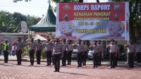 Berketepatan Hari Bhayangkara Ke-75 Kapolres Batu Bara Pimpin Upacara Korps Raport Kenaikan Pangkat Perwira dan Bintara TMT 01 – 07 – 2021.