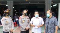 POLRES PEMATANGSIANTAR LAKSANAKAN VAKSINASI MASSAL TAHAP KE -II SERENTAK JAJARAN POLDA SUMUT.