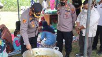 Kapolres Batu Bara Bersama Ketua Bhayangkari dan KSJ Tinjau Dapur Umum.