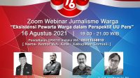 Sambut HUT Ke-76 Kemerdekaan RI, PPWI Gelar Webinar Jurnalisme Warga