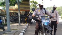 Personel Ditpamobvit Polda Banten Lakukan Patroli di Seluruh Kawasan PT Krakatau Wajatama