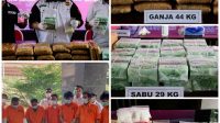 Bareskrim Polri Ungkap Peredaran 29,5 Kg Sabu, 44 Kg Ganja dan 1500 Ekstasi