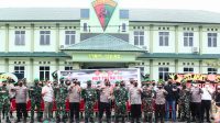 Jajaran Polres Batu Bara Kunjungi Mako Yonif 126/KC Dalam Rangka HUT TNI ke 76 Tahun 2021.