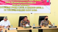 Polres Batu Bara Bersama Dinas Kesehatan Laksanakan Anev Gangguan Kamtibmas dan Penanganan Covid-19.