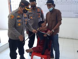 Kapolres Batu Bara Bersama KSJ Bakti Sosial Terhadap Kaum Dwarfisme di Kecamatan Medang Deras.
