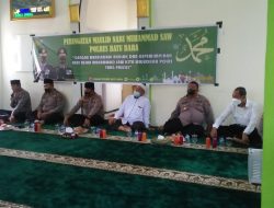 Polres Batu Bara Peringati Maulid Nabi Muhammad Saw. Tema “Dengan Meneladani Akhlak dan Kepemimpinan Nabi Muhammad Saw Kita Wujudkan Polri Presisi”