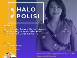 Polda Sumut Bersama RRI Gelar Dialog Interaktif Hallo, Wakapolsek Medan Area Sebagai Narasumber.