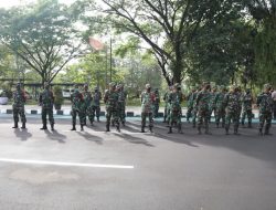 Dandim 0510/Trs Dampingi Kapolres Pimpin Gelar Pasukan, Pengamanan Unras