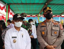 Kapolres Simalungun dan Forkopimda Tinjau Vaksinasi Massal TNI-POLRI di YP Binaguna Tanah Jawa