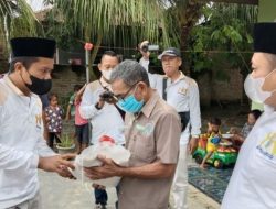 Warga Kampung Gereja Dapat Bantuan, Titip Salam Untuk Ketua Kadin Batu Bara.