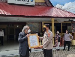 Kapolres Simalungun Terima Penghargaan Dari Komnas Perlindungan Anak