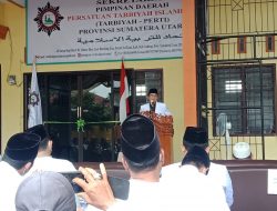 Kakanwil Kemenagsu bersama DR.H.Burhanuddin Harahap.S.Ag.M.Pd Resmikan Kantor Sekretariat PD Persatuan Tarbiyah Islamiyah (Pertis) Sumut.