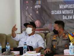 KAPOLRES SIMALUNGUN BERSAMA FORKOPIMDA TINJAU VAKSINASI MASSAL DI BALIMBINGAN.