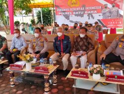 Kapolres Batu Bara Hadiri Zoom Meeting Terkait Pelaksanaan Vaksinasi Serentak Indonesia.