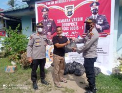 POLRES SIMALUNGUN GELAR VAKSIN MERDEKA DI NAGORI SILAU PARIBUAN KECAMATAN SILOU KAHEAN SIMALUNGUN.