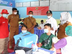 Tinjau Vaksinasi Di Nagori Wonorejo, Wakil Bupati : Kita harapkan Simalungun Dapat Capai Target 70% hingga Desember.