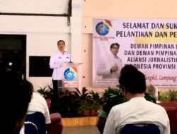 HadiriAcara AJOI Lampung,Ketum KAMPUD : Pers Sebagai Pilar Demokrasi.