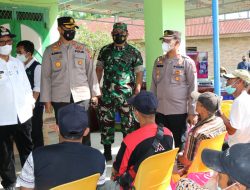 Wabup Simalungun Kapolres dan Dandim 0207/Simalungun tinjau pelaksanaan Gebyar Serbuan Vaksinasi di Kecamatan Pematang Bandar.