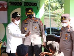 KAPOLRES SIMALUNGUN BERSAMA FORKOPIMDA TINJAU GEBYAR SERBUAN VAKSINASI DI KECAMATAN PEMATANG BANDAR.