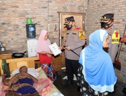 Kapolres Batu Bara Berikan Bantuan Pasutri Penderita Lumpuh dan Katarak.