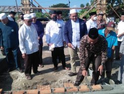 Peletakan Batu Pertama Pembangunan Pondok Pesantren Misbahul Anwar Fathon di Marelan