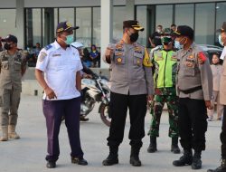 PASTIKAN OPS LILIN TOBA 2021 BERJALAN LANCAR KAPOLRES SIMALUNGUN CEK POSPAM NATARU DI PELABUHAN PENYEBERANGAN TIGARAS.