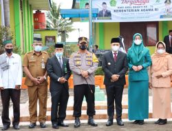 Kapolres Bersama Bupati Batu Bara Hadiri Peringatan Hari Amal Bakti di Lima Puluh.