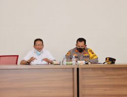 Kapolres Batu Bara Hadiri Rapat Koordinasi Vaksin Anak Usia 6-12 Tahun.