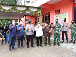 KAPOLRES SIMALUNGUN BERSAMA FORKOMPINDA TINJAU LAUNCING VAKSINASI BOOSTER SECARA SERENTAK.