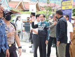 KAPOLRES SIMALUNGUN IKUT PENYAMBUTAN DAN PENGAMANAN KUNKER PRESIDEN RI KE PARAPAT.