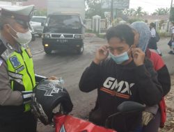 KASAT LANTAS POLRES SIMALUNGUN PATROLI PADAT PAGI PASTIKAN PROKES MASYARAKAT.