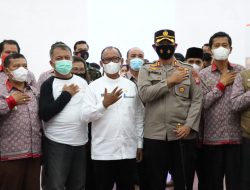 KAPOLRES SIMALUNGUN DAN FORKOPIMDA GELAR VAKSIN MASAL, KEJAR VAKSIN LANSIA DAN PELAJAR.