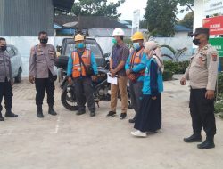 Polsek Lima Puluh Himbau Warga Tetap Disiplin Prokes.