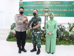 KPOLRES SIMALUNGUN HADIRI ACARA PISAH SAMBUT DANREM 022/ PANTAI TIMUR.